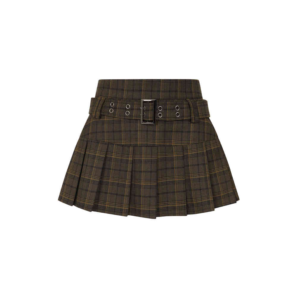 Banned - Just A Girl Mini skirt - Olive green
